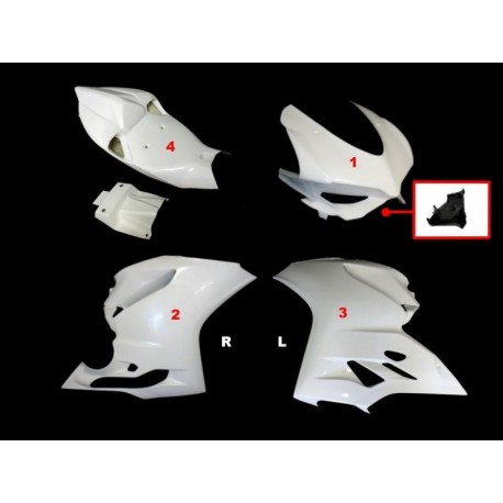 Carénage complet 4 parties fibre de verre 1199 SRT FAIRINGS