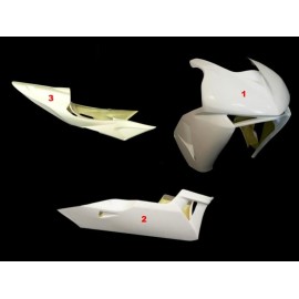 Carénage complet 3 parties selle origine fibre de verre CBR600RR 05-06 SRT FAIRINGS