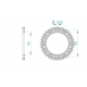 Couronne acier endurance AFAM 525 CBR600RR 2003-2024, CBR1000RR 2004-2024, VTR1000 SP1/SP2