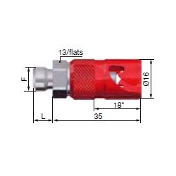 Coupleur rapide de frein mâle STAUBLI M10X100