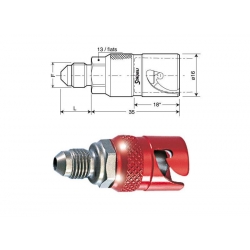 Coupleur rapide de frein mâle STAUBLI 3/8 UNF