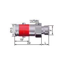 Coupleur rapide de frein femelle STAUBLI raccord 10X100