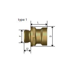 Raccord rapide femelle SPM 08 M20x1.5 STAUBLI pour ravitaillement d'huile suzuki