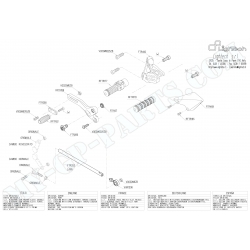 Pièces détachées commandes reculées LIGHTECH 848 / 1098 / 1198 SBK REPLICA FTRDU005