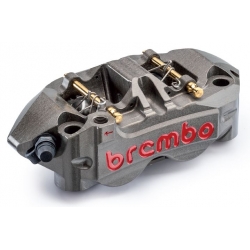 Paire d'étriers de frein radiaux taillés masse monobloc SBK BREMBO P4 34/34 108mm 4 PLAQUETTES