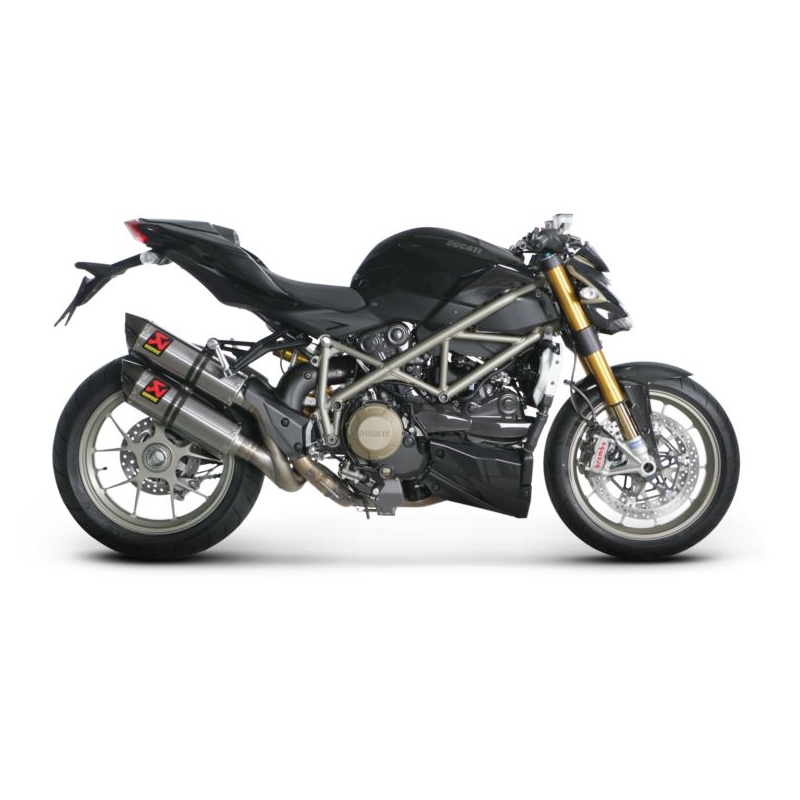 silencieux adaptable slip-on carbone akrapovic pour ducati