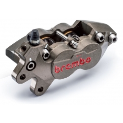 Paire d'étriers de frein axiaux taillés masse assemblés SBK BREMBO P4 32/36 40mm