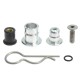 Paire de supports de flancs de carénage aluminium 23 mm pour fixation rapide
