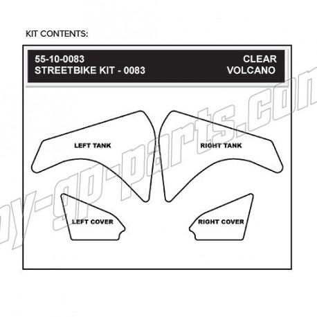 Grip de Réservoir Volcano STOMPGRIP F800 GS 2008-2012