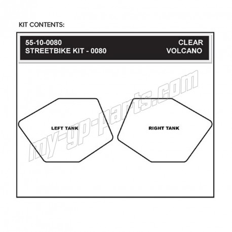 Grip de Réservoir Volcano STOMPGRIP K1200 R 2004-2009, K1300 R 2009-2015
