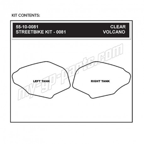 Grip de Réservoir Volcano STOMPGRIP K1200 S 2005-2008, K1300 S 2009-2016
