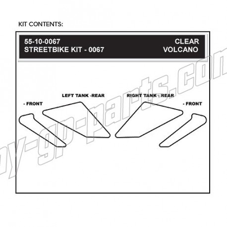 Grip de Réservoir Volcano STOMPGRIP Hypermotard 1100 2007-2012