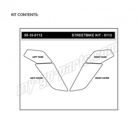 Grip de Réservoir STOMPGRIP Multistrada 950 2019, Multistrada 1200/S 2015-2017, Multistrada 1260/S 2018-2019