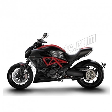 Grip de Réservoir STOMPGRIP Diavel 1200 / Carbon / Titanium 2011-2018