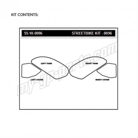 Grip de Réservoir STOMPGRIP CB250F 2015-2018, CB300F 2015-2018