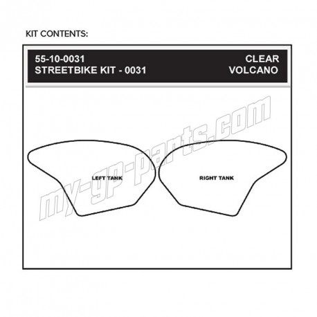 Grip de Réservoir Volcano STOMPGRIP ZX6RR 2005-2006