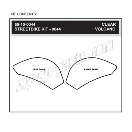 Grip de Réservoir STOMPGRIP ER-6f/n 2012-2016, Ninja 650 2012-2016