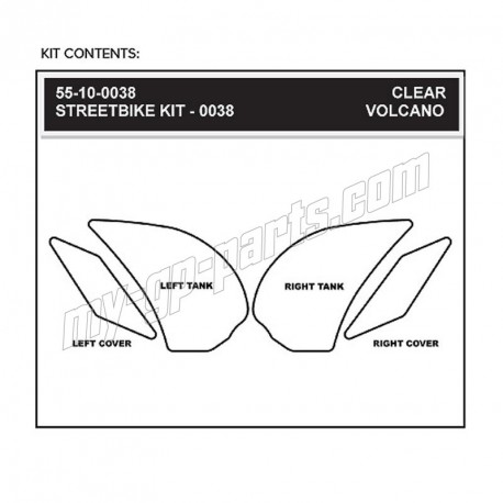 Grip de Réservoir STOMPGRIP Z1000 2010-2016