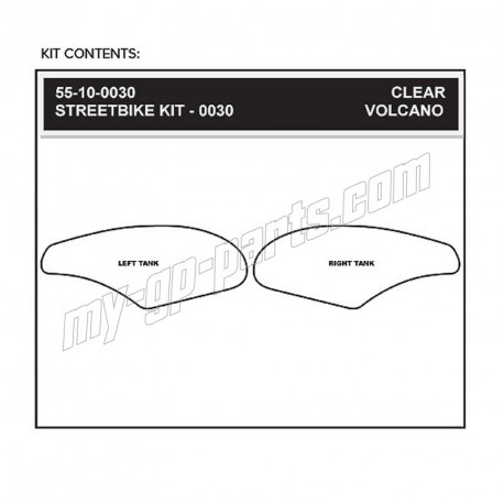 Grip de Réservoir STOMPGRIP ZX10R 2004-2007
