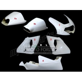 Carénage poly complet 5 parties route version 1 selle origine fibre de verre RSV 1000 2001-2003 SRT FAIRINGS